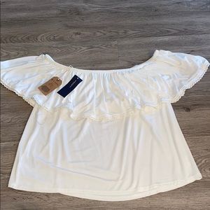 American eagle off the shoulder top